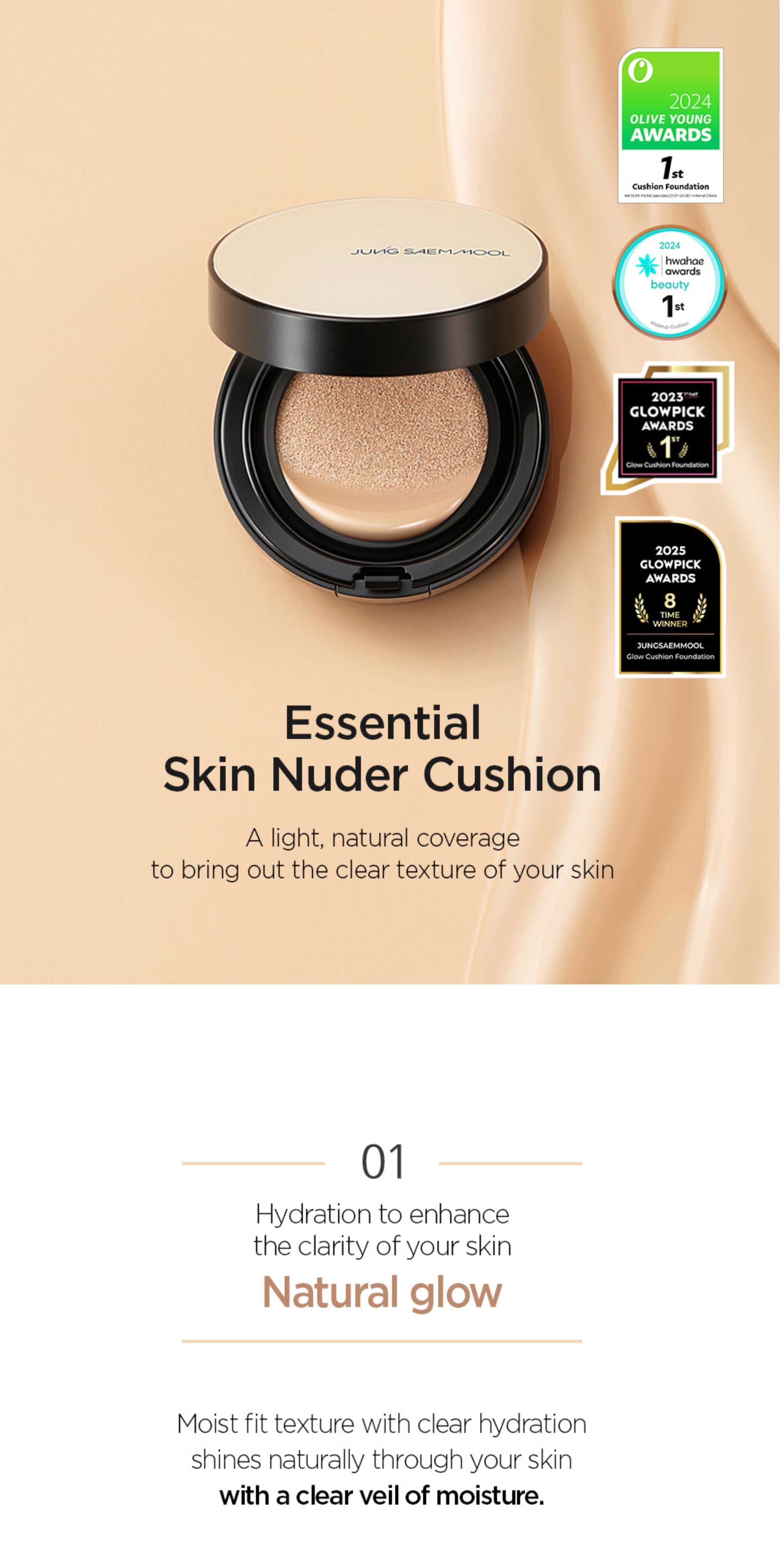 JUNGSAEMMOOL Essential Skin Nuder Cushion (Refill Included)