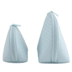 GloTech 2-pack Faux Leather Cosmetic Bags with Rechargeable Compact Mirror